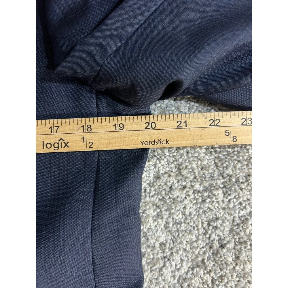 Jos A Bank Joseph Slim Fit Blazer Mens Navy Blue Glen Plaid Sport Coat 2 Button